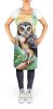 Spectacled Owl Apron Cooking Kitchen Server Baking Crafts Gardening for Adult Women Men, Unisex, Large, Multicolor