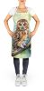 Tawny Owl Apron Cooking Kitchen Server Baking Crafts Gardening for Adult Women Men, Unisex, Large, Multicolor