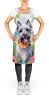 Skye Terrier Luau Apron Cooking Kitchen Server Baking Crafts Gardening for Adult Women Men, Unisex, Large, Multicolor