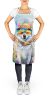 Alaskan Klee Kai Hippie Dawg Apron Cooking Kitchen Server Baking Crafts Gardening for Adult Women Men, Unisex, Large, Multicolor