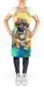 Cane Corso Hippie Dawg Apron Cooking Kitchen Server Baking Crafts Gardening for Adult Women Men, Unisex, Large, Multicolor