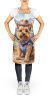 Norwich Terrier Cowboy Welcome Apron Cooking Kitchen Server Baking Crafts Gardening for Adult Women Men, Unisex, Large, Multicolor