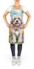 Lhasa Apso Luau Apron Cooking Kitchen Server Baking Crafts Gardening for Adult Women Men, Unisex, Large, Multicolor