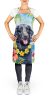 Curly-Coated Retriever Luau Apron Cooking Kitchen Server Baking Crafts Gardening for Adult Women Men, Unisex, Large, Multicolor