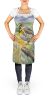Wyoming Western Meadowlark Apron Cooking Kitchen Server Baking Crafts Gardening for Adult Women Men, Unisex, Large, Multicolor