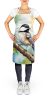Massachusetts Blackcapped Chickadee Apron Cooking Kitchen Server Baking Crafts Gardening for Adult Women Men, Unisex, Large, Multicolor