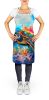 Loggerhead Sea Turtle Apron Cooking Kitchen Server Baking Crafts Gardening for Adult Women Men, Unisex, Large, Multicolor