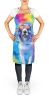 Old English Sheepdog Hippie Dawg Apron Cooking Kitchen Server Baking Crafts Gardening for Adult Women Men, Unisex, Large, Multicolor