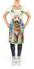Labradoodle Luau Apron Cooking Kitchen Server Baking Crafts Gardening for Adult Women Men, Unisex, Large, Multicolor