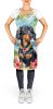Dachshund Luau Apron Cooking Kitchen Server Baking Crafts Gardening for Adult Women Men, Unisex, Large, Multicolor