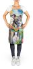 Greyhound Luau Apron Cooking Kitchen Server Baking Crafts Gardening for Adult Women Men, Unisex, Large, Multicolor