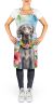 Weimaraner Luau Apron Cooking Kitchen Server Baking Crafts Gardening for Adult Women Men, Unisex, Large, Multicolor