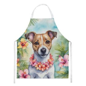 Jack Russell Terrier Luau Apron Cooking Kitchen Server Baking Crafts Gardening for Adult Women Men, Unisex, Large, Multicolor