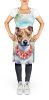 Jack Russell Terrier Luau Apron Cooking Kitchen Server Baking Crafts Gardening for Adult Women Men, Unisex, Large, Multicolor