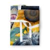 Portuguese Water Dog in Sunflowers Apron Cooking Kitchen Server Baking Crafts Gardening for Adult Women Men, Unisex, Large, Multicolor