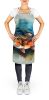 Brown Trout Apron Cooking Kitchen Server Baking Crafts Gardening for Adult Women Men, Unisex, Large, Multicolor