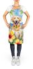Yellow Labrador Retriever Luau Apron Cooking Kitchen Server Baking Crafts Gardening for Adult Women Men, Unisex, Large, Multicolor
