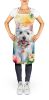 Westie Luau Apron Cooking Kitchen Server Baking Crafts Gardening for Adult Women Men, Unisex, Large, Multicolor