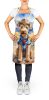 Lakeland Terrier Cowboy Welcome Apron Cooking Kitchen Server Baking Crafts Gardening for Adult Women Men, Unisex, Large, Multicolor